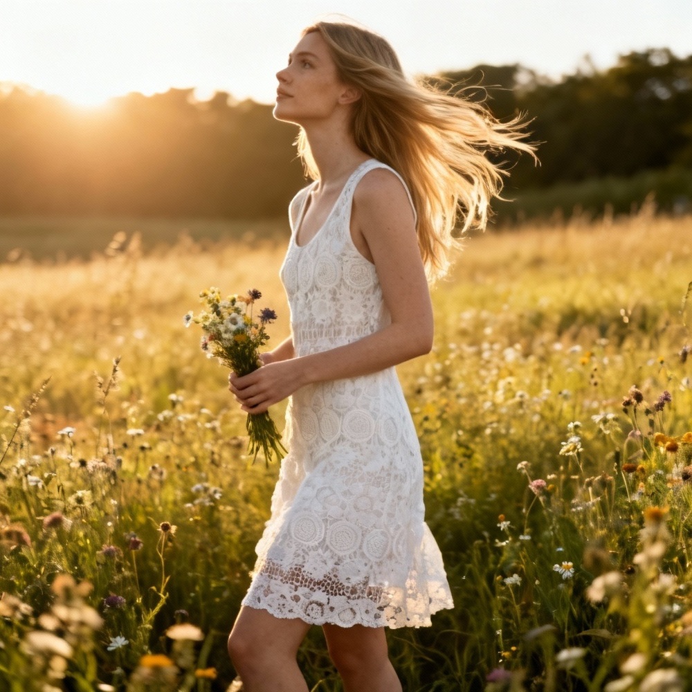 White Lace Dress – Perfect for Bridal Events, Honeymoon, or Vacation